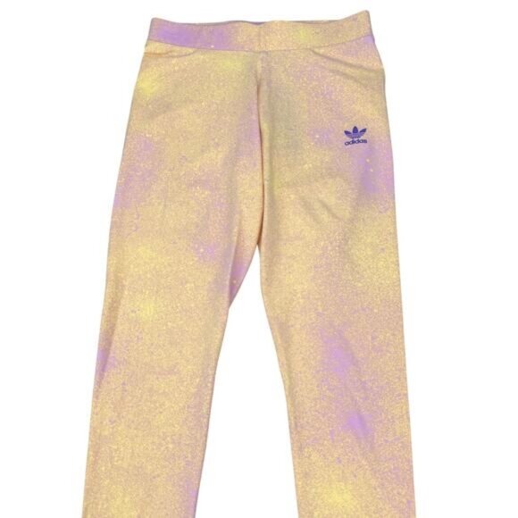Adidas Original Women's 7/8 Legging In Bliss Lilac Almost Yellow Size Small - Picture 5 of 9